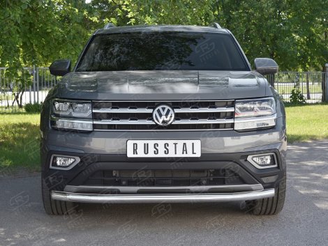Передняя защита Russtal для Volkswagen Teramont (2018-н.в.)