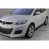 Пороги алюминиевые (Onyx) для Mazda CX7