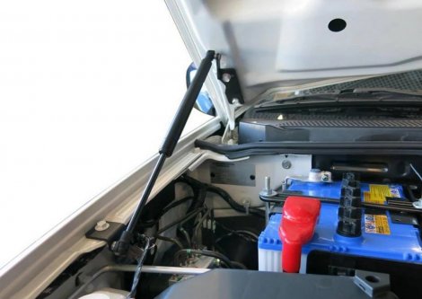 Газовые упоры (амортизаторы) капота Rival для Mitsubishi Pajero Sport (2008-2016)