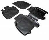 Ковры салонные полиуретан "NorPlast" для Honda Civic 5-дв. хэтчбек (2006-2012) черные