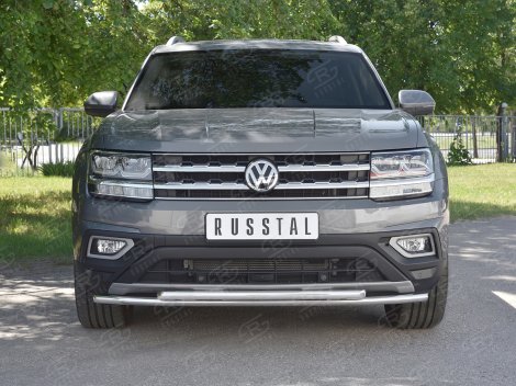 Передняя защита Russtal для Volkswagen Teramont (2018-н.в.)