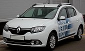 Рейлинги на крышу АПС для Renault Logan (2014-н.в.) серые