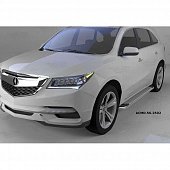 Пороги алюминиевые (Opal) для Acura MDX (2013-н.в.)