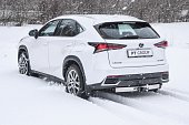 Съемный фаркоп PTGroup под квадрат 50х50 с нерж. накладкой для Lexus NX