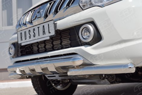 Передняя защита Russtal для Mitsubishi L200 (2015-н.в.)
