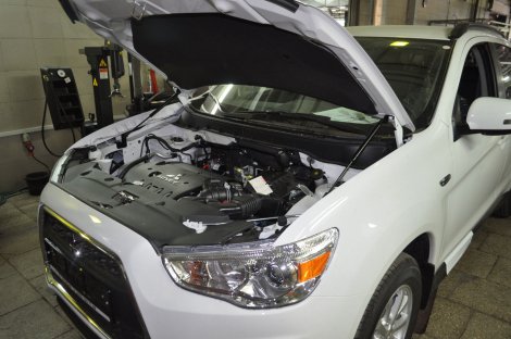 Газовые упоры (амортизаторы) капота A-ENGINEERING для Mitsubishi ASX