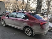 Багажник Thule WingBar Edge Black на интегрированных дугах для Skoda Rapid
