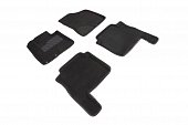 Коврики в салон Seintex Ворс 3D для Hyundai Santa Fe (2010-2012) черный