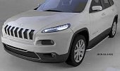 Пороги алюминиевые (Ring) для Jeep Cherokee Trailhawk