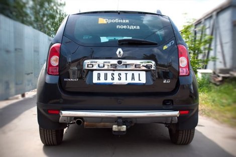 Защита заднего бампера Russtal d63 (дуга) для Renault Duster