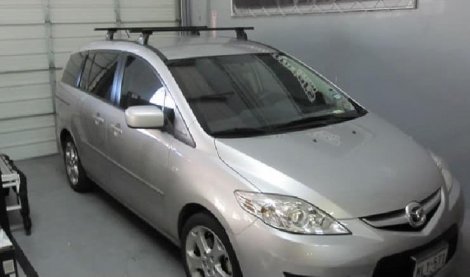 Багажник Thule SquareBar на стальных дугах для Mazda 5 (2005-2010)