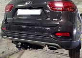 Съемный фаркоп Bizon FA 0230-E под квадрат 50х50 для Kia Sorento Prime (2015-2017)