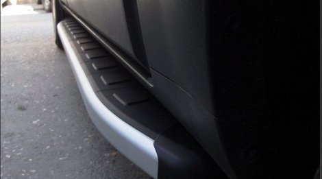 Пороги алюминиевые (Alyans) для Nissan Pathfinder (2010-2014)