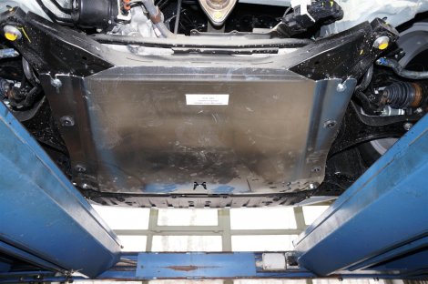 Алюминиевая защита картера и КПП АВС-Дизайн для Honda Civic седан (2012-2016)