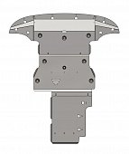 Алюминиевая защита картера и КПП АВС-Дизайн для Genesis GV70 2.5/3.5л (2020-н.в.)