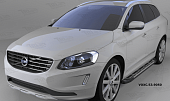 Пороги алюминиевые (Corund Silver) Volvo XC60