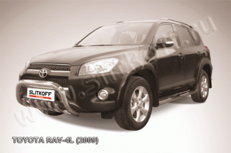 Защита переднего бампера Slitkoff для Toyota RAV4 Long (2010-2013)