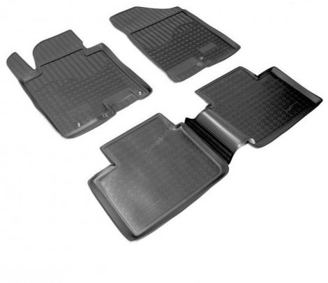 Ковры салонные полиуретан "NorPlast" для Kia Ceed JD (2012-2018) черные