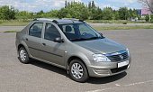Рейлинги на крышу АПС для Renault Logan (2004-2015) серые
