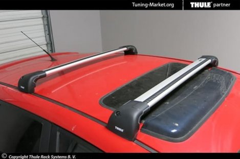 Багажник Thule WingBar Edge на интегрированных дугах для Mazda 3 5-дв хетчбэк (2003-2013)