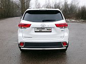 Защита заднего бампера TCC для Toyota Highlander (2016-н.в.)