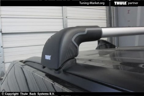 Багажник Thule WingBar Edge на интегрированных дугах для Hyundai Santa Fe (2012-2015)