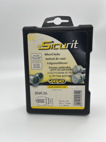 Секретки Farad Sicurit BNR36 для оригинальных литых дисков Peugeot 1007
