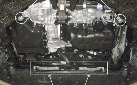 Композитная защита картера Автотанк для Mazda 3 ВМ дв.1.6, дв.2.0 (2013-2018)