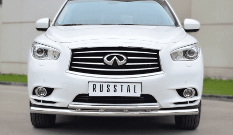 Передняя защита Russtal для Infiniti JX (2012-2013)