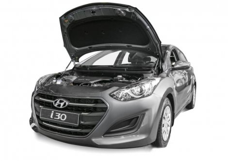 Газовые упоры (амортизаторы) капота Rival для Hyundai i30