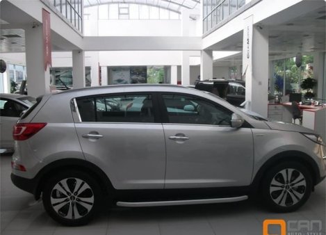 Пороги алюминиевые (Alyans) Kia Sportage