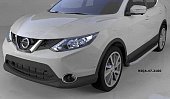 Пороги алюминиевые (Alyans) для Nissan Qashqai (2014-н.в.)