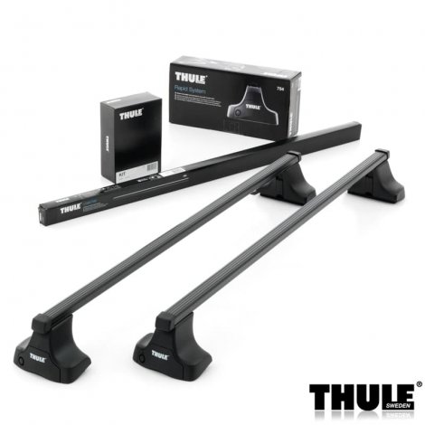 Багажник Thule SquareBar на стальных дугах для Ford Focus 5-дв хетчбэк (2005-2010)