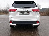 Защита заднего бампера TCC для Toyota Highlander (2016-н.в.)
