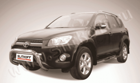 Защита переднего бампера Slitkoff для Toyota RAV4 Long (2010-2013)