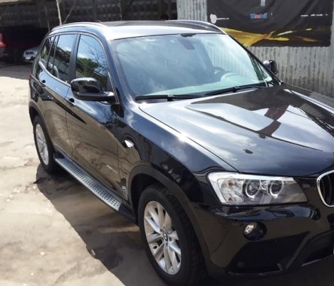 Пороги алюминиевые для BMW X3 (2010-н.в.)