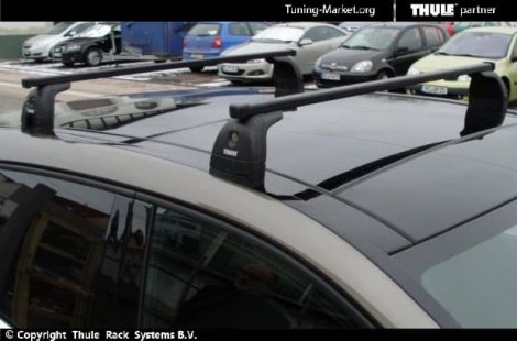Багажник Thule SquareBar на стальных дугах для Mercedes-Benz B-class
