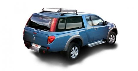 Стальной кунг Sammitr SUV PLUS V4 с дополнительным стопом, синий для Toyota Hilux