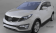 Пороги алюминиевые (Corund Black) для Kia Sportage