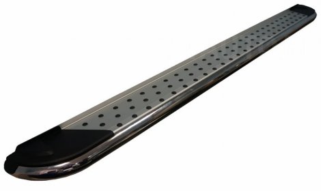 Пороги алюминиевые (Opal) для Honda CR-V (2009-2012)