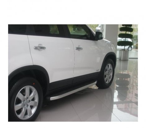 Пороги алюминиевые (Alyans) для Kia Sorento