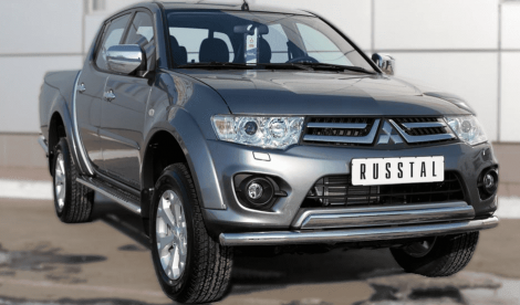 Передняя защита Russtal для Mitsubishi L200 (2014-2015)