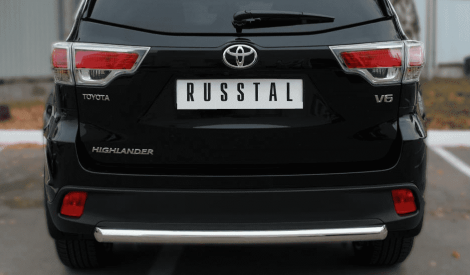 Защита заднего бампера D63 (дуга) Russtal для Toyota Highlander