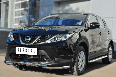 Передняя защита Russtal для NIssan Qashqai (2013-2015)