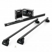 Багажник Thule SquareBar Evo на стальных дугах для Mercedes-Benz C-class седан (2008-2014)