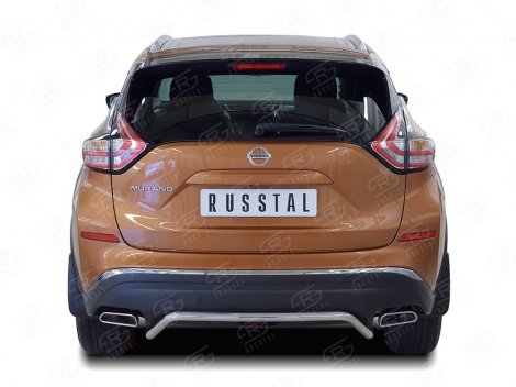 Задняя защита Russtal для Nissan Murano (2016-н.в.)