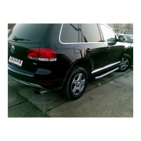 Пороги алюминиевые (Alyans) для Volkswagen Touareg