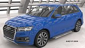 Пороги алюминиевые (Topaz) для Audi Q7 (2015-н.в.)