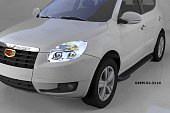 Пороги алюминиевые (Onyx) для Geely Emgrand X7