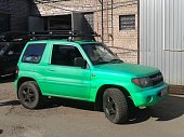 Грузовая корзина ED с сеткой для Mitsubishi Pajero Pinin 3-дв (160х110х14)